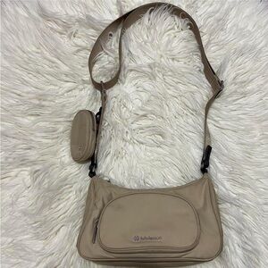 Lululemon crossbody with nano pouch in color trench